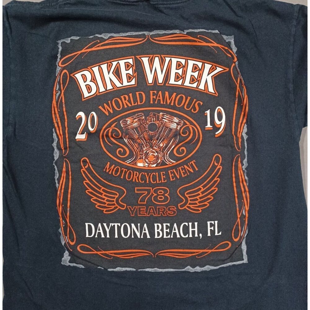 Daytona Bike Week Shirt Mens M Black 2019 Motorcycle Beach